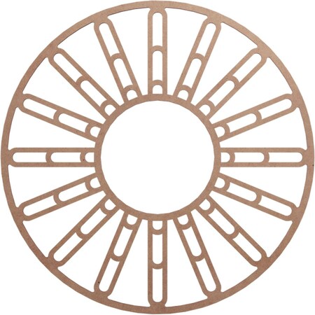 Ekena Millwork Hale Wood Fretwork Pierced Ceiling Medallion, Wood (Paint Grade), 28"OD x 10 1/8"ID x 3/8"T CMWP28X28X0375HHMF